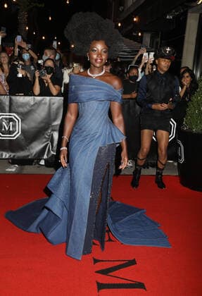 September 13, 2021, New York, New York, USA: Actress LUPITA NYONG O attends the 2021 VIP Met Gala departures held at The Mark Hotel. New York USA - ZUMAk03_ 20210913_zaf_k03_183 Copyright: xNancyxKaszermanx