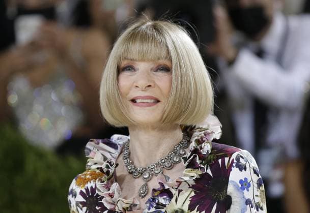 Anna Wintour arrives on the red carpet for The Met Gala at The Metropolitan Museum of Art celebrating the opening of In America: A Lexicon of Fashion in New York City on Monday, September 13, 2021.  NYP20210913396 JOHNxANGELILLO