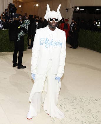 Virgil Abloh arrives on the red carpet for The Met Gala at The Metropolitan Museum of Art celebrating the opening of In America: A Lexicon of Fashion in New York City on Monday, September 13, 2021.  NYP20210913341 JOHNxANGELILLO