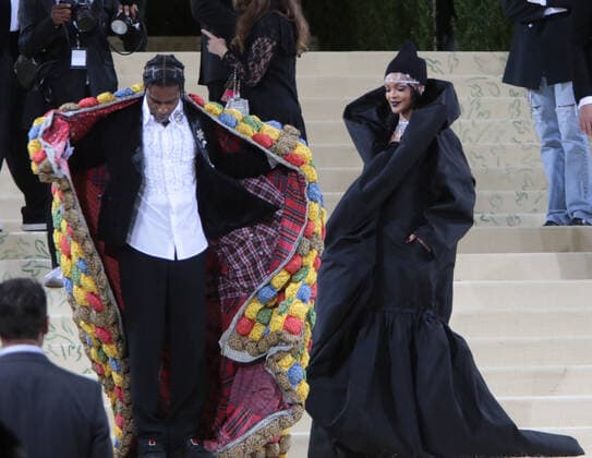 September 13, 2021.A$AP Rocky, Rihanna , attend The 2021 Met Gala Celebrating In America: A Lexicon Of Fashion at Metropolitan Museum of Art in New York September 13, 2021 Copyright: xRWx