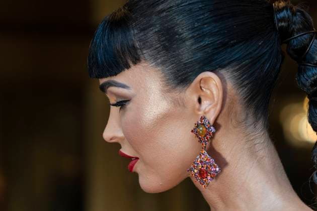 Met Gala 2021 departures from The Pierre hotel Megan Fox wearing dress by Peter Dundas departs The Pierre Hotel for Met Gala Celebrating In America: A Lexicon Of Fashion. New York New York United States Copyright: LevxRadin