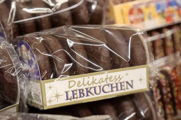 Lebkuchen 08.09.2021 , Erfurt, Lebkuchen liegen zum Verkauf in einem Supermarkt *** Gingerbread 08 09 2021 , Erfurt, gingerbread lying for sale in a supermarket