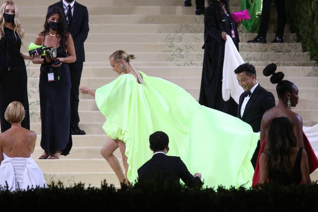 September 13, 2021, New York City, New York, USA: DIANE KRUGER attends the Met Gala 2021 celebrating Ã¢â‚¬oeIn America:A Lexicon of FashionÃ¢â‚¬Â.The Metropolitan Museum of Art, NYC.September 13, 2021. New York City USA - ZUMAms4_ 20210913_zaf_ms4_018 Copyright: xSoniaxMoskowitzxGordonx