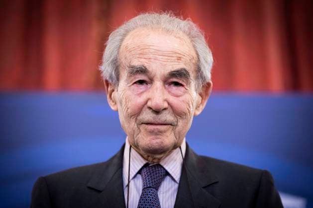 Paris, France, 15 september, 2021 - Former French Minister of Justice Robert Badinter delivers a speech during the commemoration of the 40th anniversary of the abolition of the death penalty at the National Assembly.  Copyright: xAlexisxSciardx