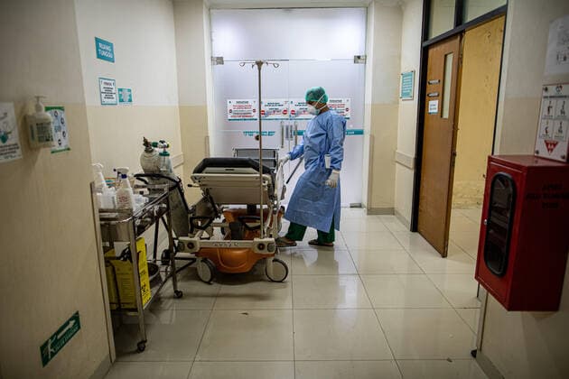 September 15, 2021, Tangerang Selatan, Banten, Indonesia: South Tangerang, Banten, Indonesia, September 15, 2021: The atmosphere of the Emergency Room of the South Tangerang Regional General Hospital, Banten, Indonesia, which is empty of COVID-19 patients. After almost 3 months of lock down, COVID-19 cases in Indonesia have begun to be controlled and have decreased drastically. Tangerang Selatan Indonesia - ZUMAh128 20210915_zap_h128_003 Copyright: xDonalxHusnix