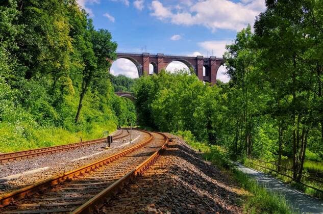  elstertal bridge in the vogtland - elster viaduct,railway bridge in saxony,germany, 2017-03-09, Copyright: xLianeMx Panthermedia20556075