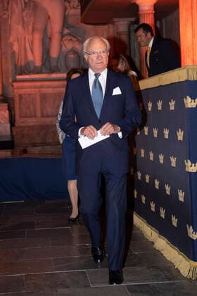 STOCKHOLM 20210915 King Carl Gustaf and Queen Silvia attend a concert arranged by the organistation Music at the Palace at the Royal Palace in Stockholm, Sweden STOCKHOLM SWEDEN x10080x,  Copyright: xFredrikxSandberg TTx SWEDEN ROYAL CONCERT