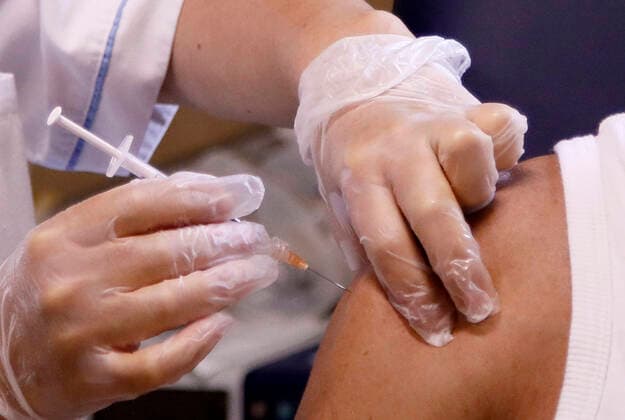 Rome, Launch of the campaign for the Third dose of the anti - Covid vaccination , with Pfizer vaccine, at the George Eastman Hospital of the Policlinico Umberto I Pictured:  Copyright: xPieroxTenaglix xIPAx xPieroxTenaglix