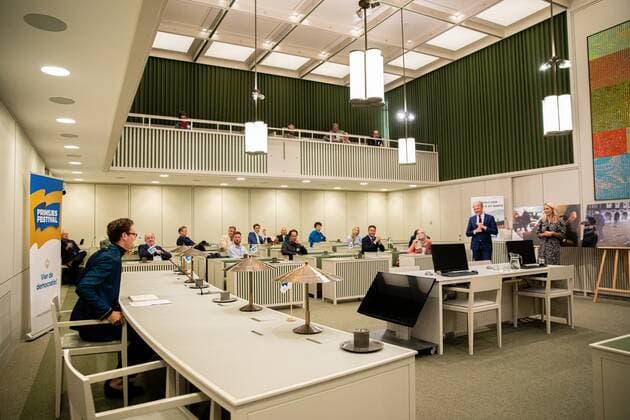 THE HAGUE - The prize for the best political podcast of the year is organized every year by Democracy in Word and Image. ANP WESLEY DE WIT Copyright: xHollandsexHoogtex xxANPx x437634404x