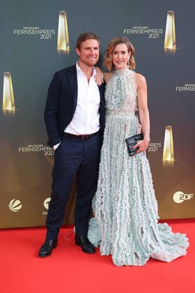 Leo Reisinger und Wolke Hegenbarth bei der Ankunft zur Deutscher Fernsehpreis Verleihung am 16.09.2021 in Köln Deutscher Fernsehpreis Verleihung 2021 in Koeln