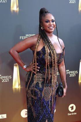 Motsi Mabuse bei der Ankunft zur Deutscher Fernsehpreis Verleihung am 16.09.2021 in Köln Deutscher Fernsehpreis Verleihung 2021 in Koeln