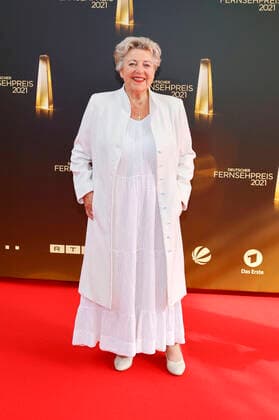 Marie-Luise Marjan bei der Verleihung des Deutschen Fernsehpreises 2021 im Tanzbrunnen. Köln, 16.09.2021