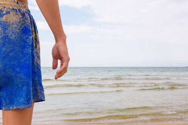 meer,baden,sandig,badeshorts,meere,bad nehmen,shorts *** sea,bathing,sand,bathing suit,seas,to bath,sands,bathing suits sxi-k4x ,model released, Symbolfoto