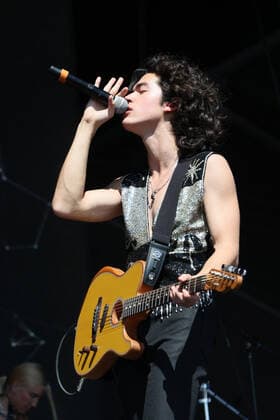 Pop singer Conan Gray performs on stage during the iHeartRadio Music Festival Daytime Concerts at Area15 in Las Vegas, Nevada on Saturday, September 18, 2021.  LAV2021091862 JAMESxATOA