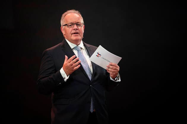 formanden for Lauritzen Fonden, Jens Ditlev Lauritzen. Lauritzen prisen bliver uddelt paa Folketeatret soendag den 19. september 2021. Traditionen tro uddeles Lauritzen-prisen paa 250.000 kr. til en mandlig og en kvindelig skuespiller, som paa baggrund af deres store kunstneriske praestationer paa de danske scener, TV eller film skal haedres med den flotte pris. Yderligere uddeles Lauritzen Fondens Visionspris paa 100.000 kr., Lauritzen Fondens Backstage-pris paa 50.000 kr., Lauritzen Fondens Wauw-pris paa 30.000 kr., Lauritzen Fondens Believe in You-priser paa 4 x 25.000 kr. og Lauritzen Fondens Boerne og Unge-pris paa 2 x 50.000 kr.. , Copenhagen Denmark Copyright: MartinxSylvestx COP105 spdk20210919-224622-L
