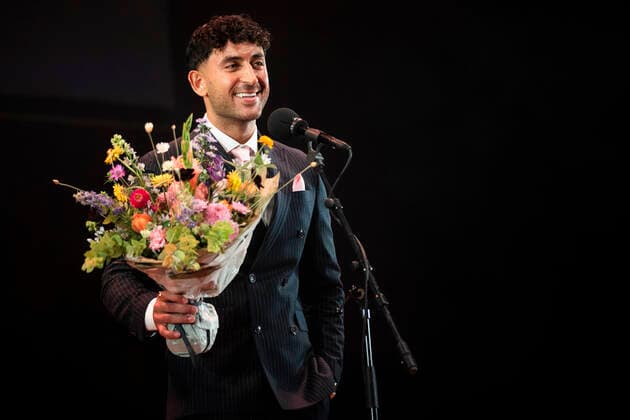 BELIEVE IN YOU prisen uddeles til Arian Kashef. Lauritzen prisen bliver uddelt paa Folketeatret soendag den 19. september 2021. Traditionen tro uddeles Lauritzen-prisen paa 250.000 kr. til en mandlig og en kvindelig skuespiller, som paa baggrund af deres store kunstneriske praestationer paa de danske scener, TV eller film skal haedres med den flotte pris. Yderligere uddeles Lauritzen Fondens Visionspris paa 100.000 kr., Lauritzen Fondens Backstage-pris paa 50.000 kr., Lauritzen Fondens Wauw-pris paa 30.000 kr., Lauritzen Fondens Believe in You-priser paa 4 x 25.000 kr. og Lauritzen Fondens Boerne og Unge-pris paa 2 x 50.000 kr.. , Copenhagen Denmark Copyright: MartinxSylvestx COP105 spdk20210919-224828-L