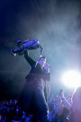 September 19, 2021, Newport, United Kingdom: Daniel John Mark Luke O Donoghue known as Danny Donoghue, former coach on television talent show The Voice, Irish singer, songwriter and vocalist of The Script performs live on stage at the Isle of Wight festival. Newport United Kingdom - ZUMAs197 20210919_zaa_s197_474 Copyright: xDawnxFletcher-Parkx