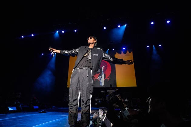September 18, 2021, Concord, CA, USA: Masego performs on Day One of the Lights on Festival at Concord Pavilion on September 18, 2021 in Concord, California. ( Chris Tuite imageSPACE) Concord USA - ZUMAs181 20210918_zea_s181_282 Copyright: xImagespacex