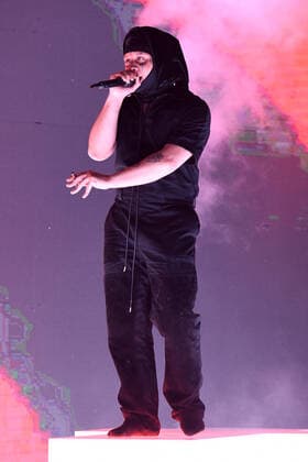 MIAMI FL - SEPTEMBER 19: Trippie Redd performs during the Tripp at Knight Tour held at the FPL Solar Amphitheater at Bayfront Park on September 19, 2021 in Miami, Florida. Copyright: xmpi04x