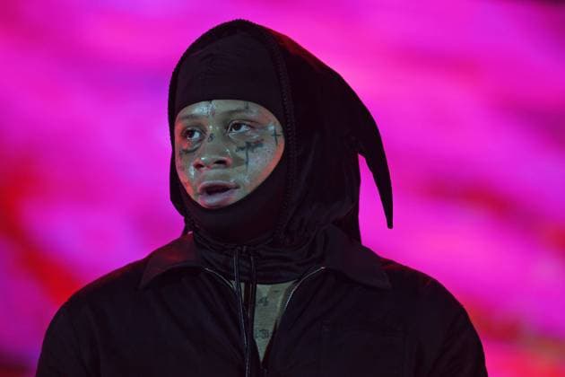 MIAMI FL - SEPTEMBER 19: Trippie Redd performs during the Tripp at Knight Tour held at the FPL Solar Amphitheater at Bayfront Park on September 19, 2021 in Miami, Florida. Copyright: xmpi04x