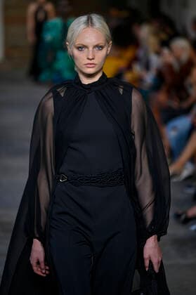 Milan, Milan Fashion Week, Women Spring Summer 2022. Milan, Women s Fashion, Spring Summer 2022. ALBERTA FERRETTI Fashion show catwalk Pictured: Model  Copyright: xRiccardoxGiordanox xIPAx xModaxMilanox