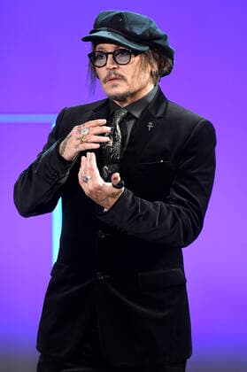Johnny Depp bei der Verleihung des Donostia Awards für sein Lebenswerk auf dem 69. Internationalen Filmfestival San Sebastian Festival Internacional de Cine de San Sebastian im Kursaal. San Sebastian, 22.09.2021