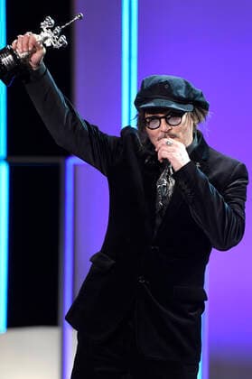Johnny Depp bei der Verleihung des Donostia Awards für sein Lebenswerk auf dem 69. Internationalen Filmfestival San Sebastian Festival Internacional de Cine de San Sebastian im Kursaal. San Sebastian, 22.09.2021