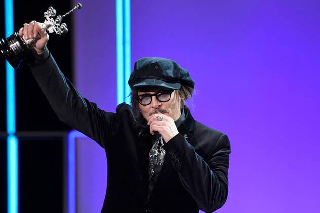 Johnny Depp bei der Verleihung des Donostia Awards für sein Lebenswerk auf dem 69. Internationalen Filmfestival San Sebastian Festival Internacional de Cine de San Sebastian im Kursaal. San Sebastian, 22.09.2021