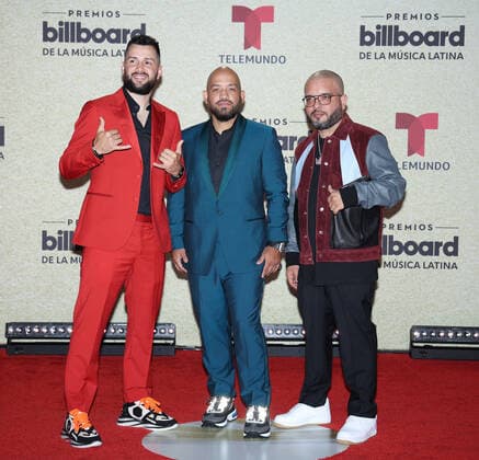 Los Legendarios arrives on the red carpet at the 2021 Latin Billboard Music Awards at the University of Miami, Watsco Center, Thursday, September 23, 2021 in Coral Gables, Florida.  MIA20210923105 GARYxIxROTHSTEIN