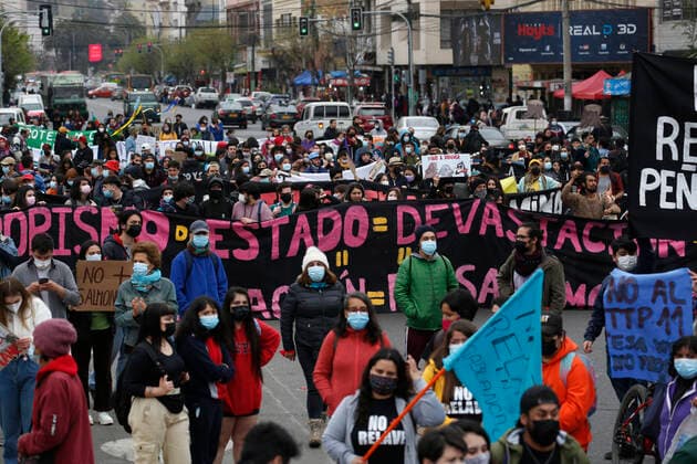 Valparaiso, 24 September 2021 March for climate change in Valparaiso Raul Zamora Aton Chile, Valparaiso Chile Aton 545822  Copyright: RAULxZAMORA ATONxCHILE