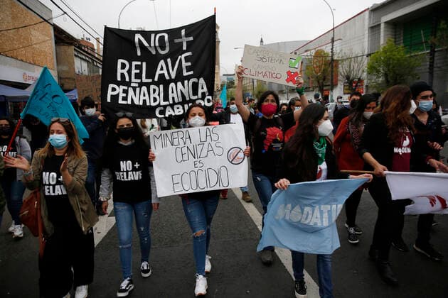Valparaiso, 24 September 2021 March for climate change in Valparaiso Raul Zamora Aton Chile, Valparaiso Chile Aton 545829  Copyright: RAULxZAMORA ATONxCHILE
