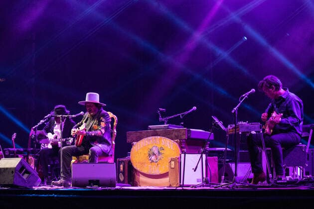 Mandatory Credit: Photo by Cesare Veronesi LiveMedia Shutterstock (12465333s) Zucchero Italian singer Music Concert Acoustic Zucchero in Arena di Verona 2021, Verona, Italy - 24 Sep 2021