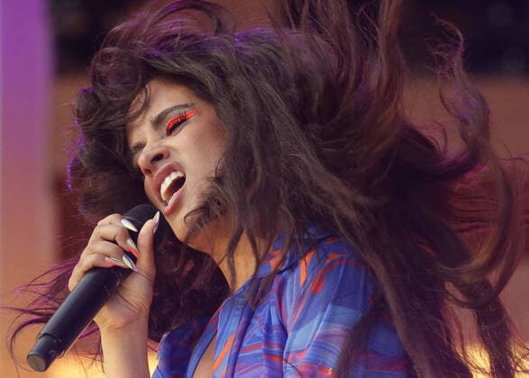 Camila Cabello performs at Global Citizen Live in New York City on Saturday, September 25, 2021. Global Citizen Live is a 24-hour global event starting on September 25 to unite the world to defend the planet and defeat poverty.  NYP20210925178 JOHNxANGELILLO