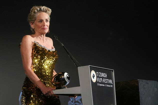 Sharon Stone bei der Verleihung des Golden Eye Awards auf dem 17. Zurich Film Festival 2021 im Kino Corso. Zürich, 25.09.2021