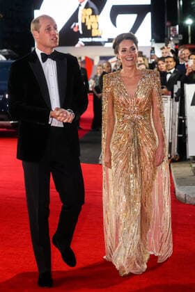 Entertainment Themen der Woche KW39 Entertainment Bilder des Tages . 28 09 2021. London, United Kingdom. Prince William and Kate Middleton, The Duke and Duchess of Cambridge, at the No Time To Die world premiere in London.  xi-Imagesx IIM-22624-0145