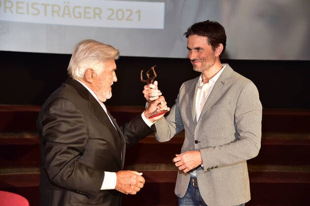 RNST-LUBITSCH-PREIS 2021 Simon Verhoeven, Mario Adorf Verleihung des ERNST-LUBITSCH-PREIS 2021 in der ASTOR FilmLounge an Simon Verhoeven am 28.09.2021