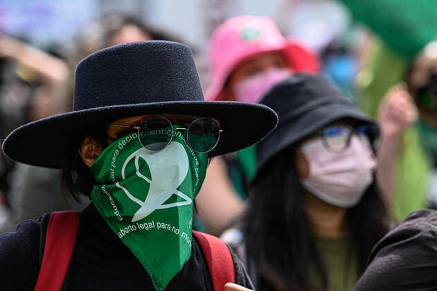 Strike Of International Day Decriminalization Of Abortion TOLUCA, MEXICO - SEPTEMBER 28, 2021: women take part during a march protest of International Day for the Decriminalization of Abortion, thousands of women around the world join the strike with the aim of demanding to authorities of all countries the legal access to abortion. On September 28, 2021 in Toluca, Mexico. (Photo by Amaresh V. Narro Eyepix Group) Copyright: xAmareshxV.xNarrox EYEPIXGROUP_AVN_28092021_16038