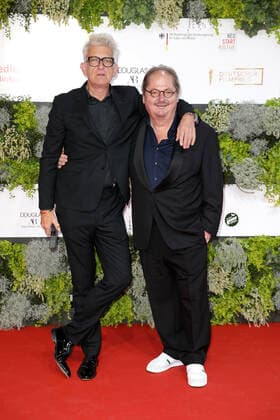 Dominic Raacke und Jürgen Tarrach bei der Ankunft zur Verleihung Deutscher Filmpreis am 1.09.2021 in Berlin Deutscher Filmpreis 2021 in Berlin - Ankunft Roter Teppich