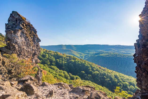 vadallo kövek (Vadallo stones), volcanic stones, mountain ridge Visegrad Mountains Pest Hungary Danube-Ipoly National Park