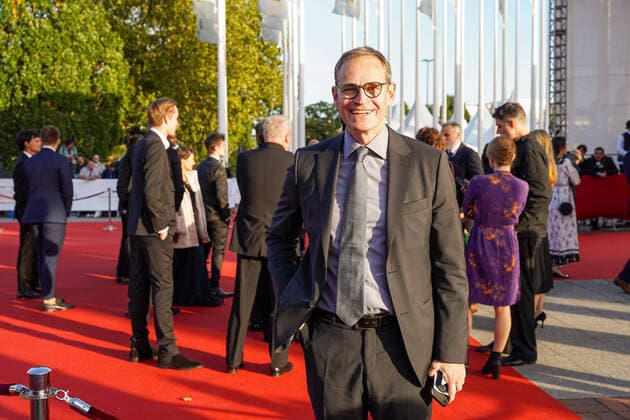 Entertainment Themen der Woche KW39 Entertainment Bilder des Tages 01.10.2021, Berlin, Deutschland, GER, Verleihung Deutscher Filmpreis Lola.Palais am Funkturm.Michael Müller reg.Bürgermeister von Berlin bei der Ankunft.