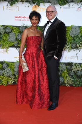 Dennenesch Zoude mit neuem Freund Stephan Köhler Deutscher Filmpreis 2021 im Palais am Funkturm (Messe Berlin) in Berlin am 01.10.2021