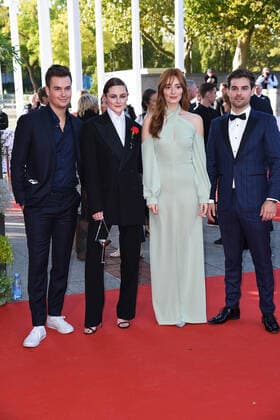 Louis Held, Lea van Acken, Maria Ehrich, Lucas Reiber Deutscher Filmpreis 2021 im Palais am Funkturm (Messe Berlin) in Berlin am 01.10.2021