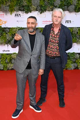 Kida Khodr Ramadan und Detlev Buck bei der 71. Verleihung des Deutschen Filmpreises 2021 im Palais am Funkturm in der Messe Berlin. Berlin, 01.10.2021