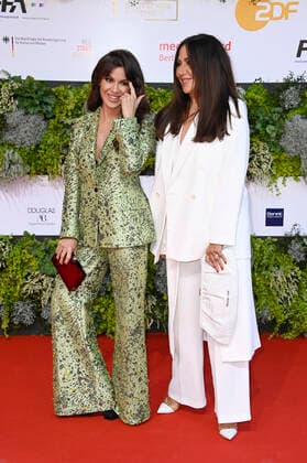 Natalia Avelon und Simone Thomalla bei der 71. Verleihung des Deutschen Filmpreises 2021 im Palais am Funkturm in der Messe Berlin. Berlin, 01.10.2021