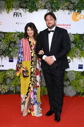 Iris Berben und Ronald Zehrfeld bei der 71. Verleihung des Deutschen Filmpreises 2021 im Palais am Funkturm in der Messe Berlin. Berlin, 01.10.2021