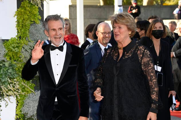 Ulrich Matthes und Monika Grütters bei der 71. Verleihung des Deutschen Filmpreises 2021 im Palais am Funkturm in der Messe Berlin. Berlin, 01.10.2021