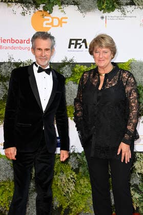 Ulrich Matthes und Monika Grütters bei der 71. Verleihung des Deutschen Filmpreises 2021 im Palais am Funkturm in der Messe Berlin. Berlin, 01.10.2021