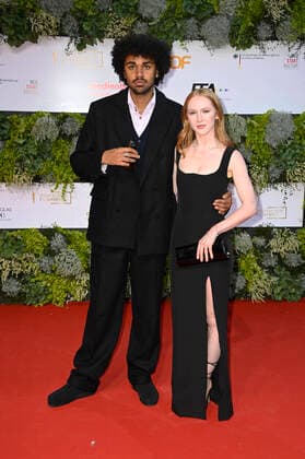 Langston Uibel und Gina Stiebitz bei der 71. Verleihung des Deutschen Filmpreises 2021 im Palais am Funkturm in der Messe Berlin. Berlin, 01.10.2021