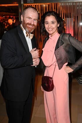 Dorka Gryllus und Gast bei der Aftershow Party nach der 71. Verleihung des Deutschen Filmpreises 2021 im Palais am Funkturm in der Messe Berlin. Berlin, 01.10.2021