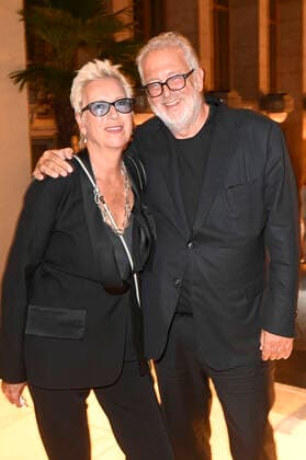 Doris Dörrie und Martin Moszkowicz bei der Aftershow Party nach der 71. Verleihung des Deutschen Filmpreises 2021 im Palais am Funkturm in der Messe Berlin. Berlin, 01.10.2021